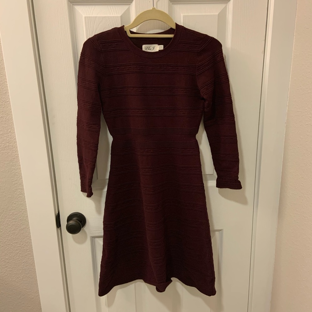 Eliza J Maroon Sweater Dress Size XS